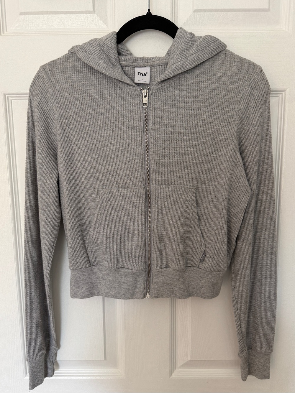 Aritzia TNA Waffle Zip Up Hoodie